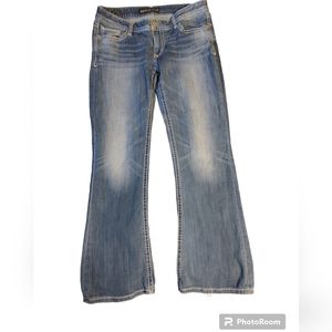 Express Bootcut Women's Denim distressed jeans size 12